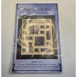 Pieces Shadow Box Wall Quilts Pattern‎ Cottage Folksy Country Advanced Beginner